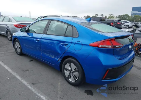 2017 Hyundai Ioniq Hybrid Blue from USA, damaged, VIN KMHC65LC8HU054550